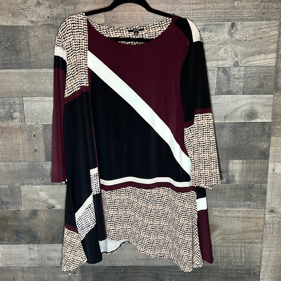 Alfani Tops - New Beautiful Multi-Color Alfani 3/4 Sleeve Tunic